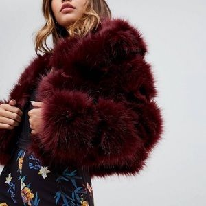 Faux fur jacket